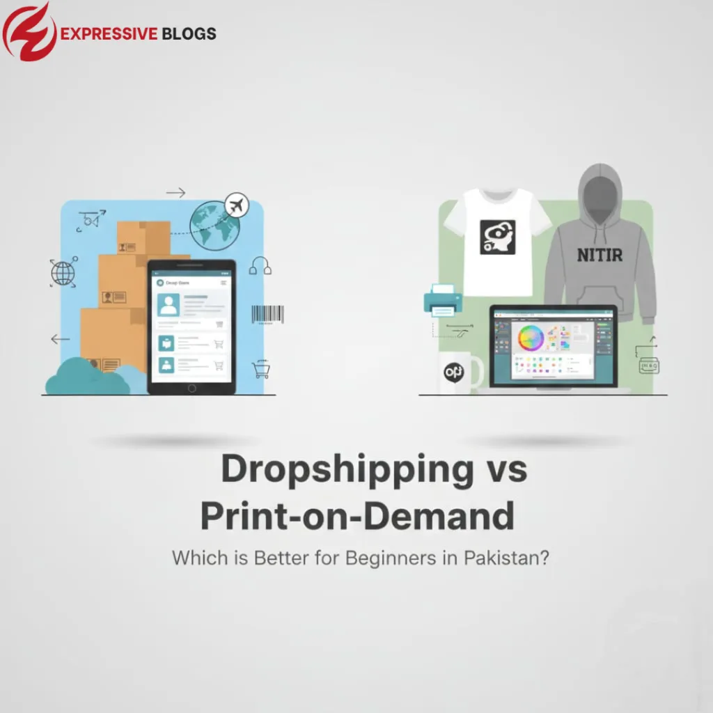 Dropshipping vs Print-on-Demand comparison for beginners in Pakistan