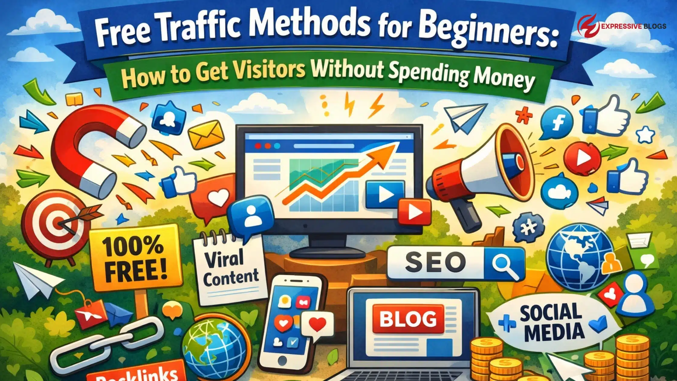 Free traffic methods for beginners