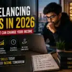 Freelancing jobs in 2026 for beginners building online income skills