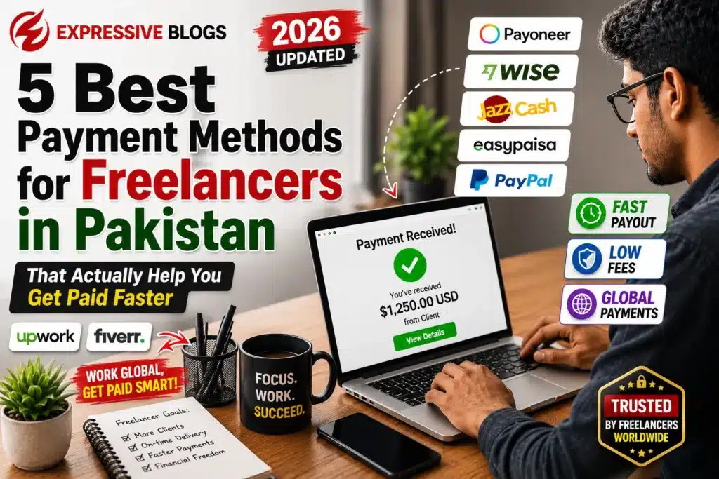 Freelancer using best payment methods in Pakistan
