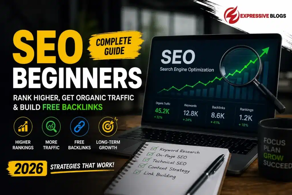 SEO beginners guide with rankings and free backlinks