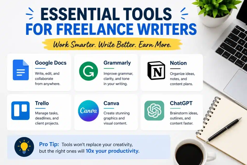 Essential tools for freelance writers