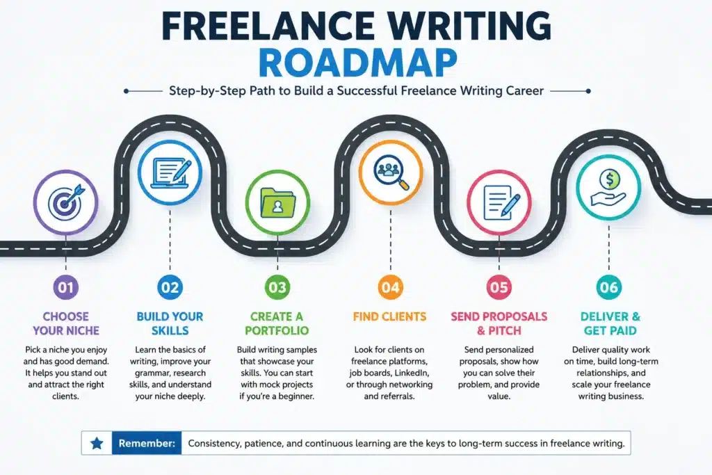 Freelance writing roadmap for beginners