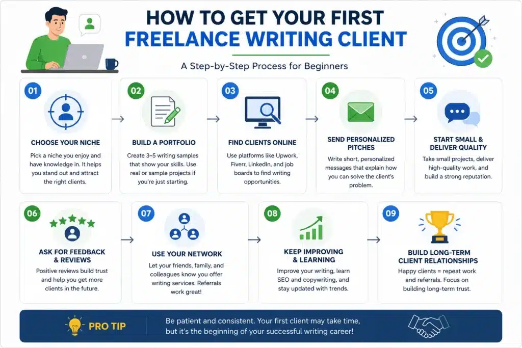 How to get your first freelance writing client